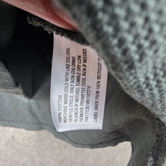 Merona Gray 3/4 Sleeve Textured Tunic Top XS 100% Cotton - Picture 7 of 9